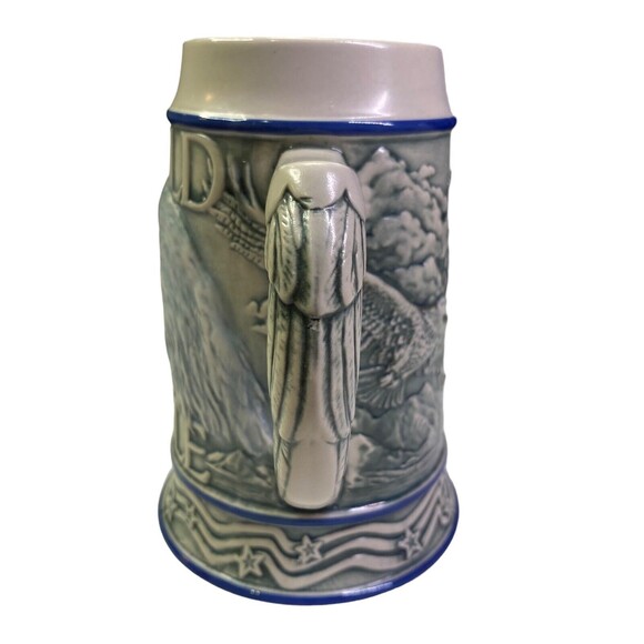 Beer Stein Mug American The Bald Eagle Ceramarte Tom O'Brien's 2000 VINTAGE - Picture 3 of 10